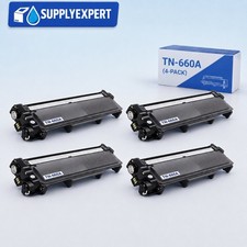 4PK TN660 Toner Cartridge For Brother TN630 MFC-L2700DW MFC-L2740DW DCP-L2540DW