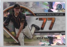 2023 Bowman Scouts Top 100 Atomic Refractor 120/150 Kyle Harrison #BTP-77 0xz8
