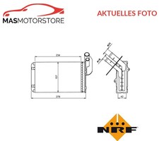 WÄRMETAUSCHER INNENRAUMHEIZUNG NRF 58836 A FÜR RENAULT MEGANE I,19 II,CLIO I