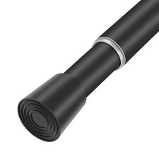 Black Adjustable Shower Curtain Rod 28-52 Inches 1pc, 7/8" Diameter Anti-slip...