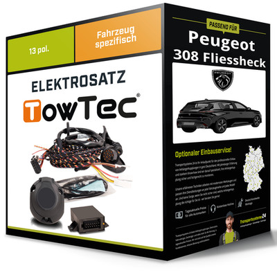Elektrosatz 13-pol spezifisch für PEUGEOT 308 Fliessheck 09.2013-06.2021 NEU