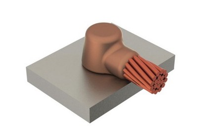 nVent ERICO Cadweld CAHAA1G   #6 Solid Conductor Exothermic Welding Mold   New