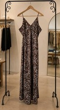 Nili Lotan x Target Collab Leopard Print Satin Slip Dress Size Large Mob Wife