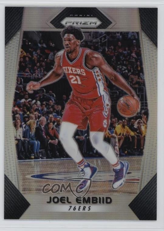 2017-18 Panini Prizm Silver Prizm Joel Embiid #2 4z8