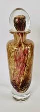 Vintage Murano Perfume Bottle – Italian Handblown Art Glass bottle Signed 6.5”