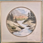 "FEALING LIN" (Taiwan, California), Watercolor Landscape, Circular Presentation — photo 7