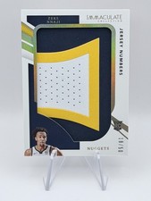 Zeke Nnaji - 2020-21 Immaculate Jumbo Jersey Number Patches /50 Nuggets RC SP