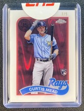 2024 Topps Chrome Curtis Mead 1989 Red Image Layer Variation RC 1/5 Rays