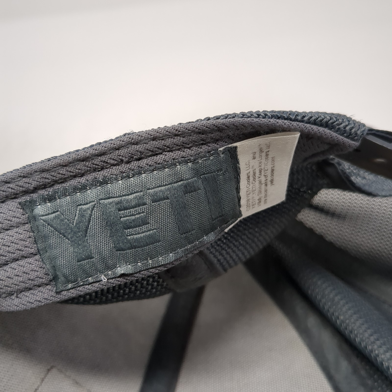 YETI Patch Snapback Trucker Hat Gray One Size Adj… - image 9