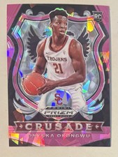 2020-21 Panini Prizm Draft Picks - Crusade Onyeka Okongwu #85 Pink Ice Prizm...