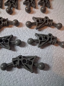 E Lego Lot 9 Old Dark Gray Bionicle Toa Leg 32482 8595 8532