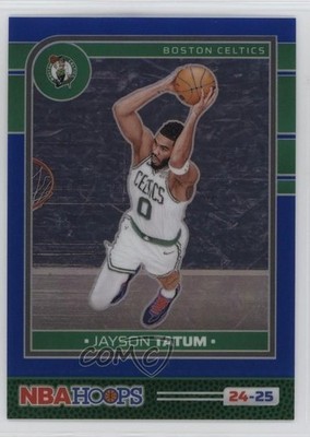 2024-25 Panini NBA Hoops Premium Blue Prizm 8/49 Jayson Tatum #172 7n6