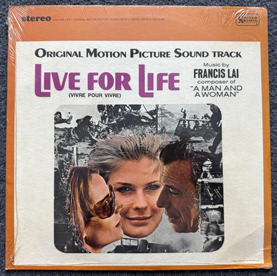 #ad #ad NEW SEALED Live For Life Soundtrack LP Francis Lai 1967 UA UAS 5165 Stereo NOS $19.99