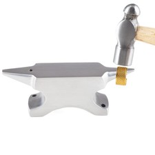 Double Horn Anvil Steel Block Jewelry Making Bench Tool Mini Forming Metal Work