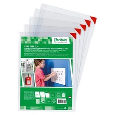 TARIFOLD P194750 Sign Holder,Clear,10 1/4" H,PK5 36NH07