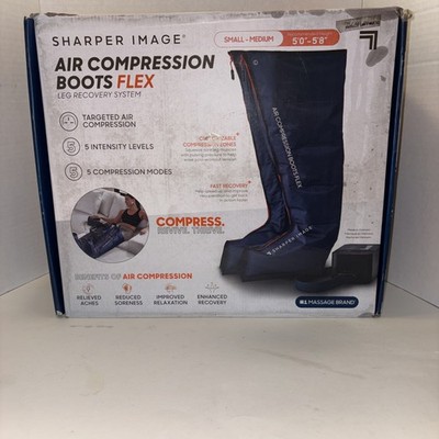 Sharper Image Air Compression Boots Flex Leg Recovery System Small/Medium