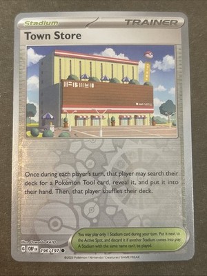 Town Store 196/197 SV03: Obsidian Flames Reverse Holo Pokémon TCG NM 