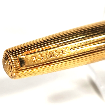 Vintage Waterman CF Flash Fountain Pen Black Gold Filled Cap 18K F