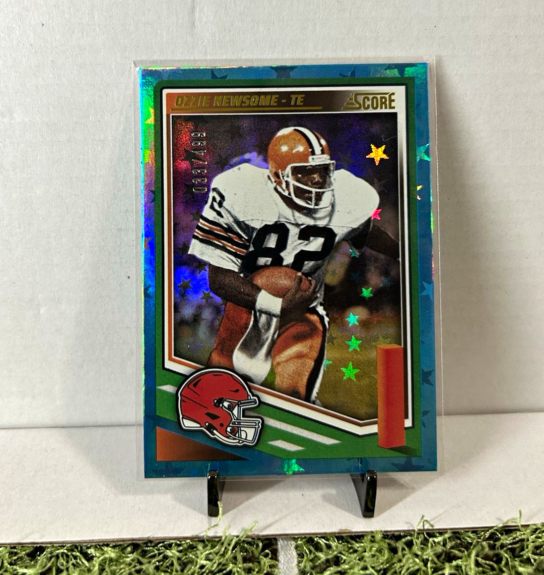 2025 Panini Score Ozzie Newsome Cleveland Browns #70 Teal Star Parallel /499