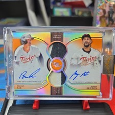 2025 Topps Five Star Dual Autograph Patch Brooks Lee Byron Buxton 1/5 Twins
