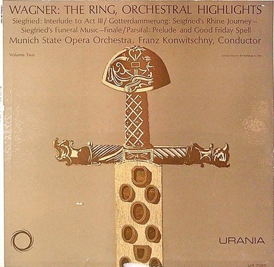 Wagner   The Ring Orchestral Highlights LP 1957 Urania Classical 33 RPM