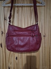 Genuine Leather Soft Crossbody Bag, Retro Multi-pocket Shoulder Handbag