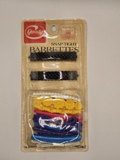 Vintage Goody Snap-Tight Barrettes Assorted Colors NOS Sealed Hair Clips 14 Ct 