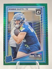 2025 Panini Donruss Optic Robbie Ouzts (RC) #264 Hyper Green Prizm Seahawks