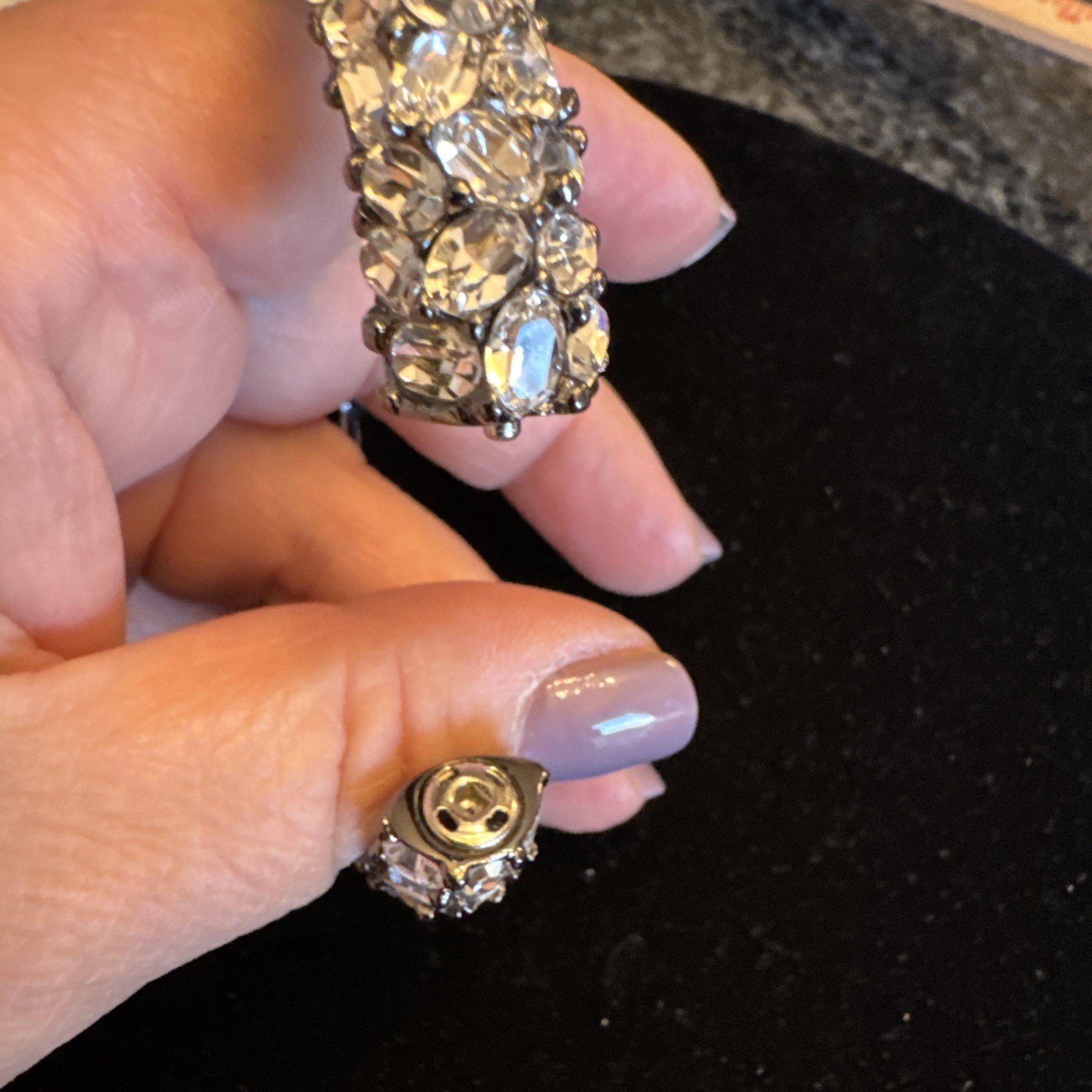 Kenneth Jay Lane KJL Crystal Hinged Bracelet - image 5