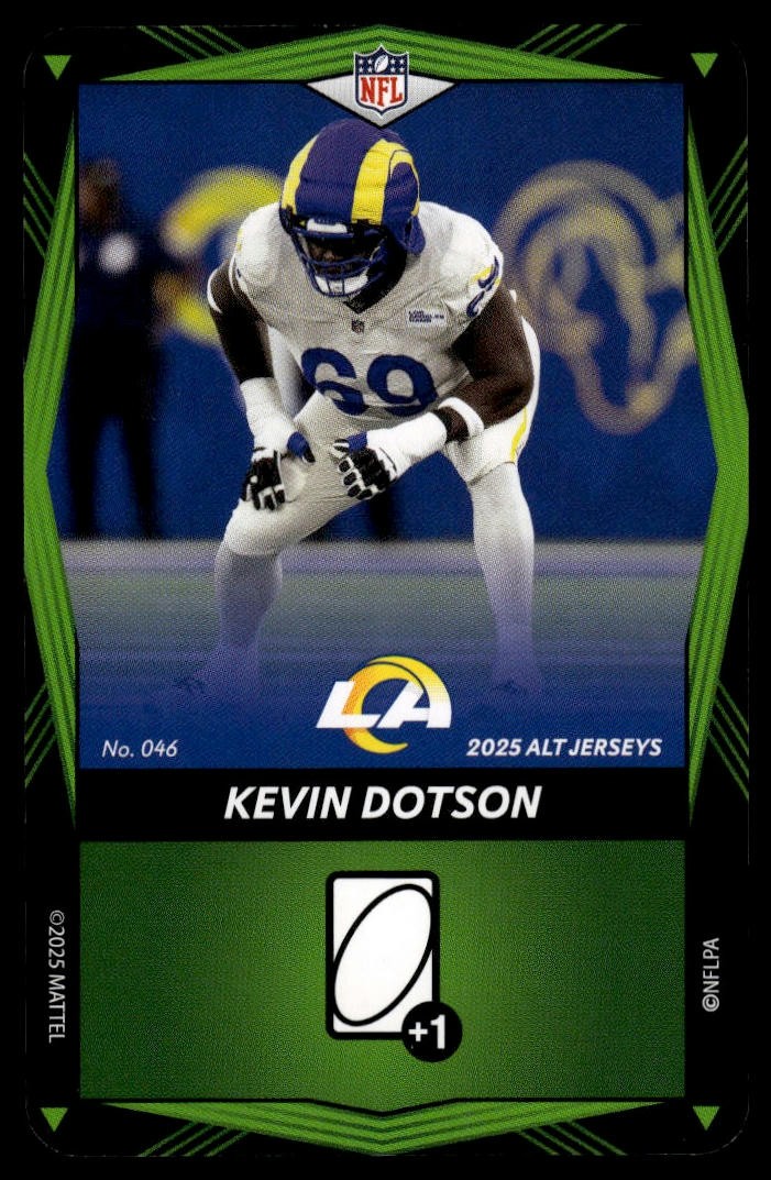 2025 UNO Elite Alt Jerseys Edition - Green #046 Kevin Dotson