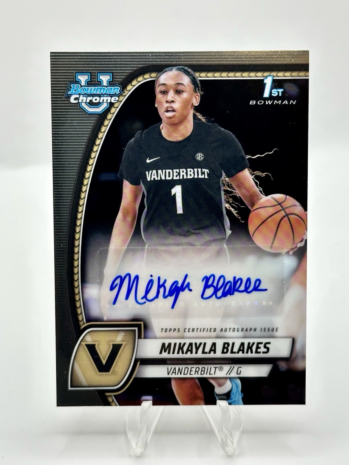 2024-25 Bowman University Chrome - Mikayla Blakes 1st Auto #55 U
