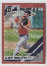 2019 Panini Donruss Optic Red Wave Prizm Justin Verlander #172 0g45