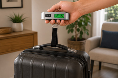 Digitale Kofferwaage mit LCD-Display Thermometer 50 kg Koffergewichtsprüfung