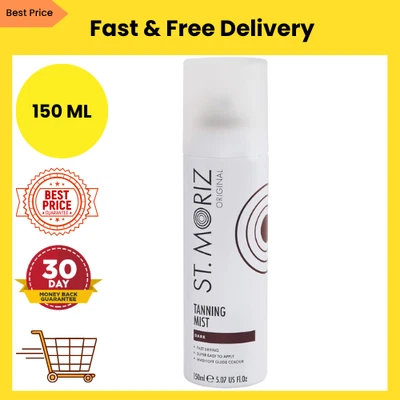 BRANDED St Moriz Original Instant Tanning Mist-Fast Drying Vegan Fake Tan-Dark 150ml