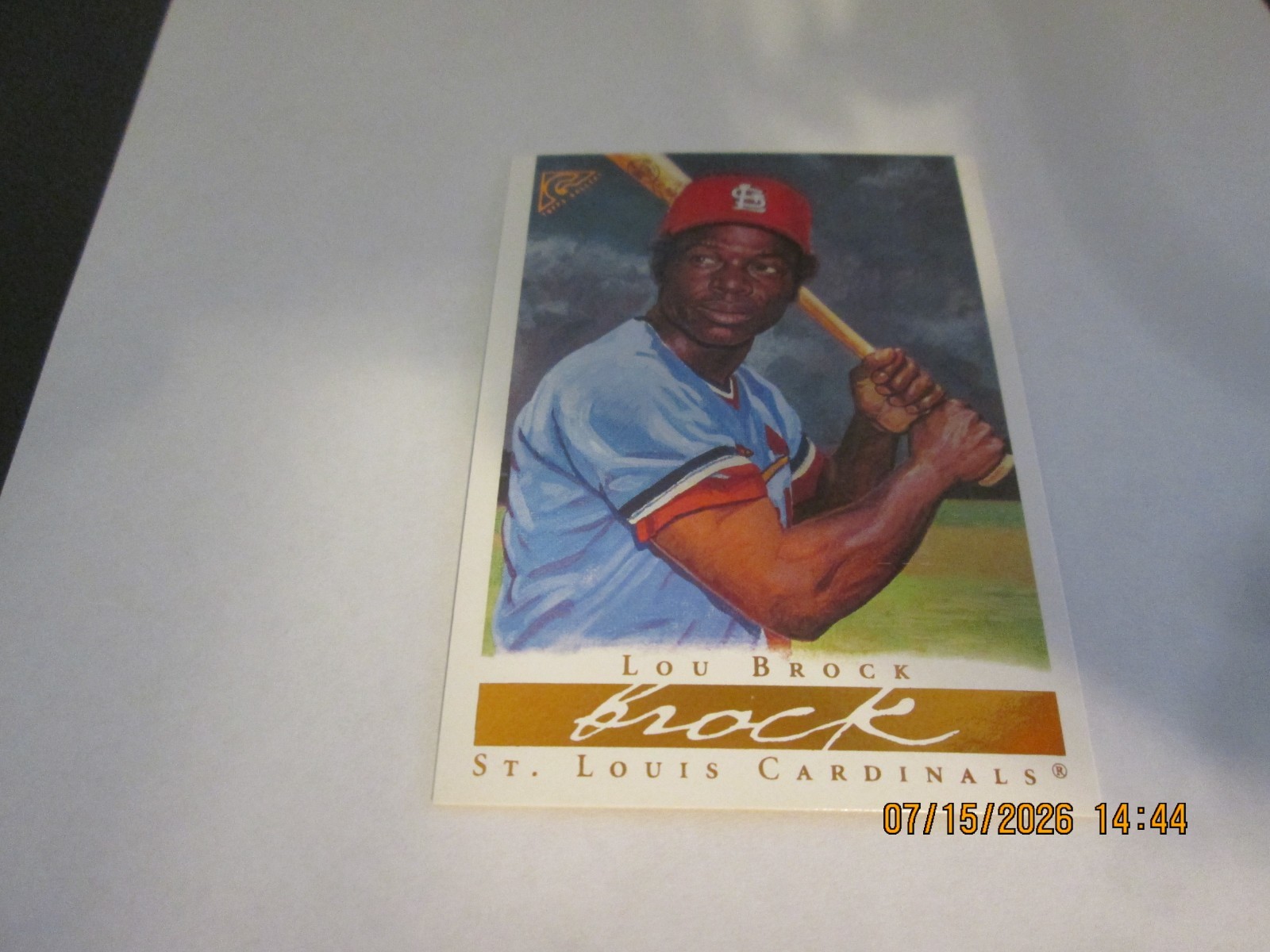 Lou Brock #37 Baseball Cards 2003 Topps Gallery HOF trading card — raw and PSA graded price guide