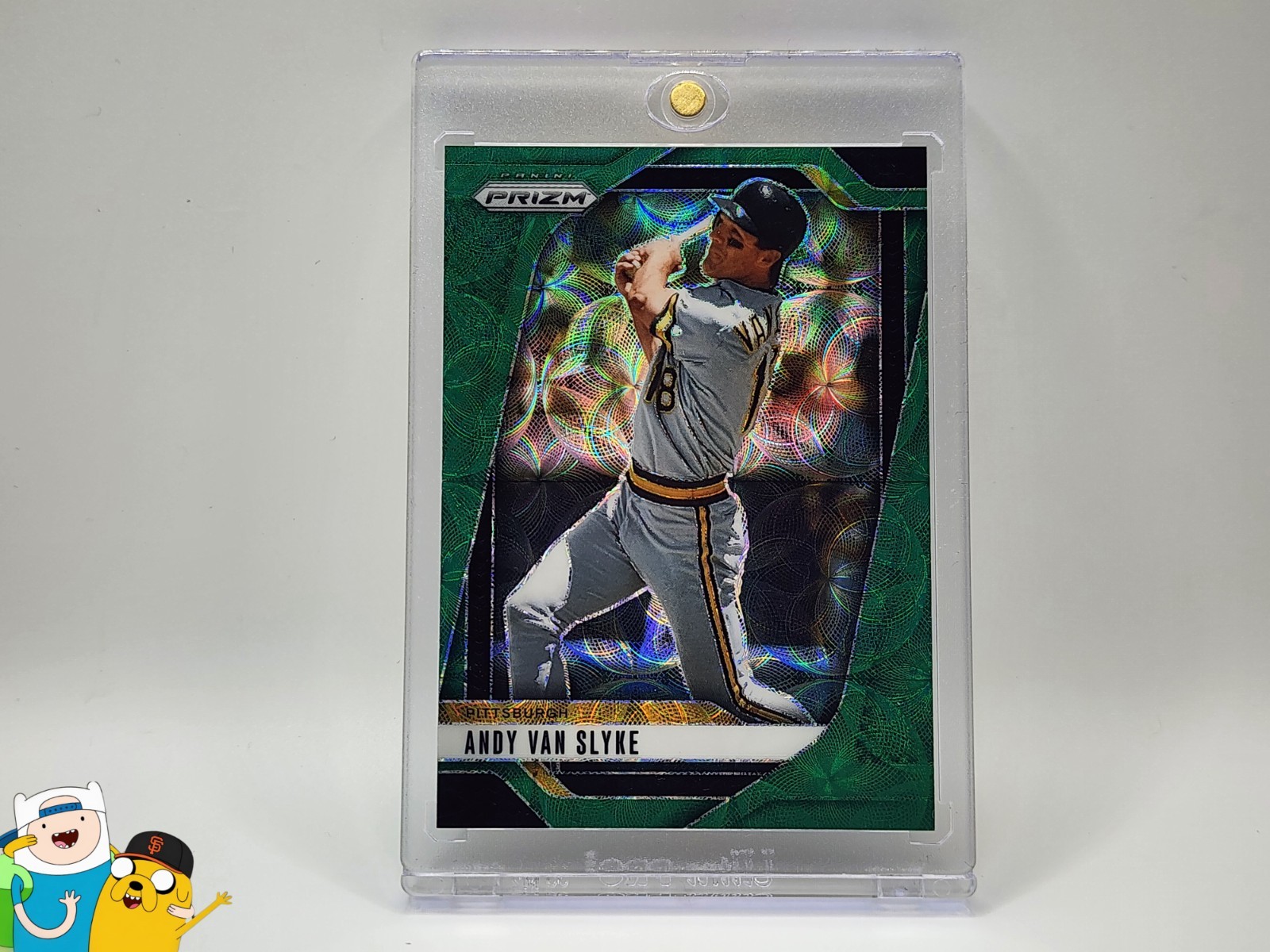 Andy Van Slyke 2025 Panini Prizm #285 Green Scope 38/75 Pittsburg Pirates