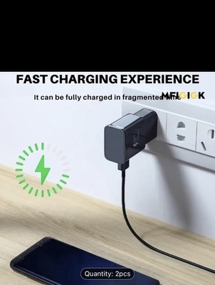  Adaptive Fast Charger USB C Cable Phone Wall Charger Block w cable (3 pc)