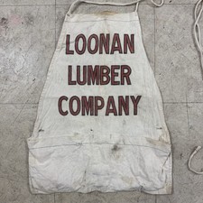 Loonan Lumber Company Work Apron Vtg Cotton C...