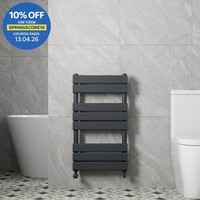 DuraTherm Flat Panel Heated Towel Rail Anthracite - 800 x 450mm
