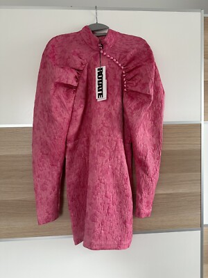 ROTATE Birger Christensen Pink Jacquard Mini Dress Punk/Gothic Influencer