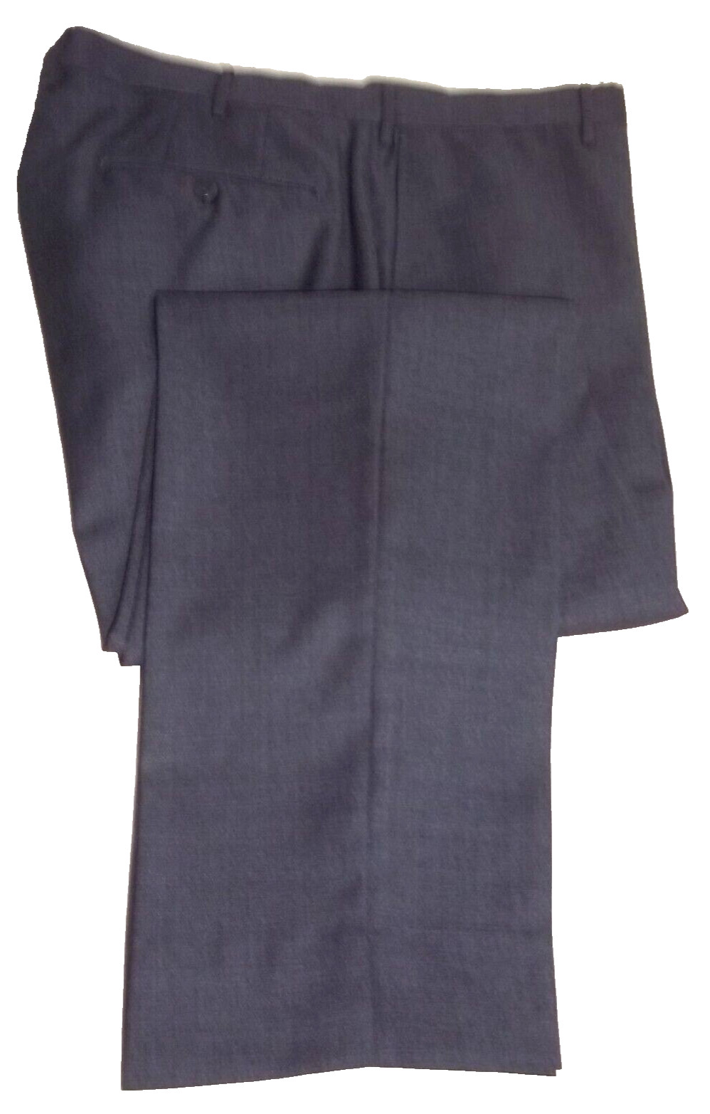 Incotex Solid Gray Flat Front Wool Dress Pants, S… - image 2