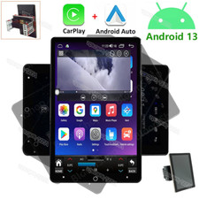 Double 2Din Rotatable 10.1'' Apple Carplay Android 13 Car Stereo Radio GPS Wifi