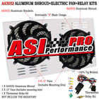 Radiator Electric Fan+Shroud+Relay For 1967-1972 1968 Chevy C10 C20 C30 K10 K20