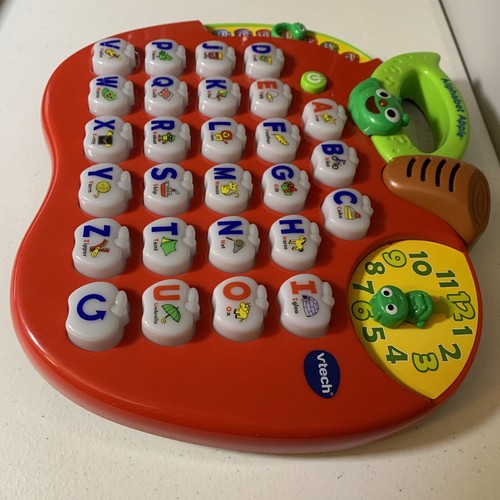 Vtech Alphabet Apple ABC Electronic Learning Toy Lights Music Sounds Worm - Picture 7 of 8
