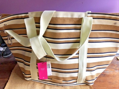 vera bradley striped beach tote
