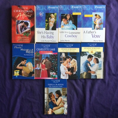 9 x Mills & Boon Silhouette Books Mixed Authors 1990 s 2000