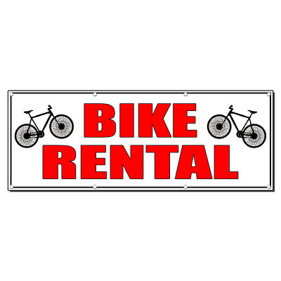 Bike Rental Business 13 Oz Vinyl Banner Sign With Grommets | eBay