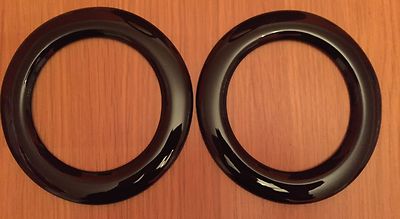 FOG LIGHT COVERS BEZEL FITS VOGUE L322 RANGE ROVER GLOSS BLACK TRIMS 2005-2009
