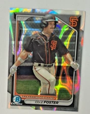 2024 Bowman Chrome COLE FOSTER Lava Refractor 302/399 #BCP-83