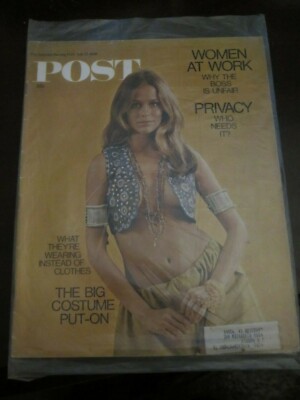 Saturday Evening Post July 1968 What Wearing Instead Clothes Costume Put On D L